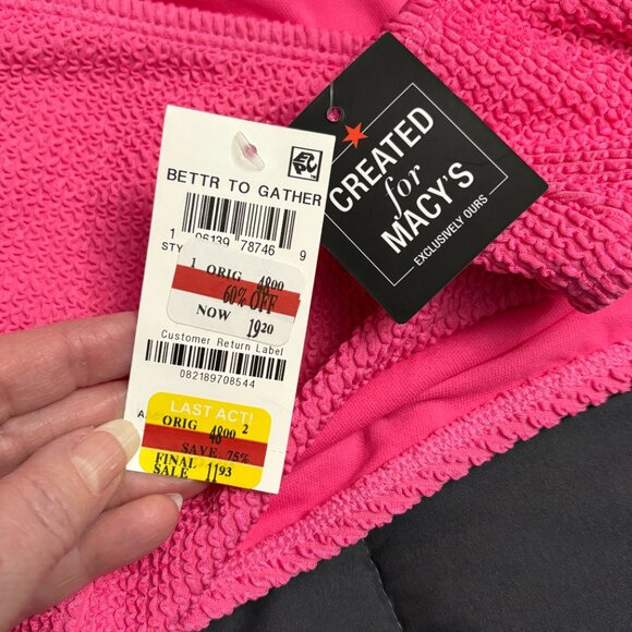 Bar III Women's High Leg High Rise Bikini Bottoms - Size: Medium - NWT - Picture 8 of 10